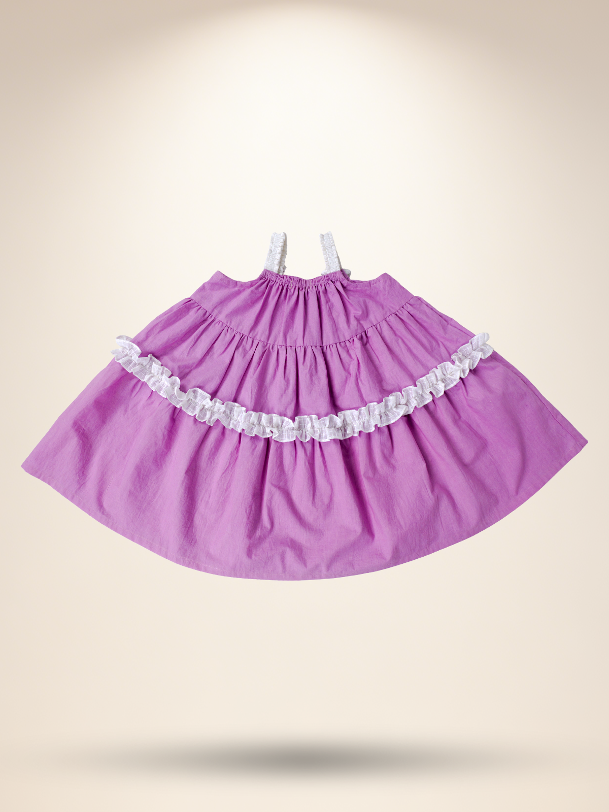 Lavender tier dress with 3D Starfish Patch