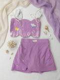 Lavender scalloped co-ord set