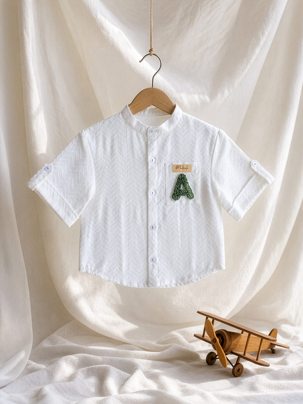 White Round Collar Shirt