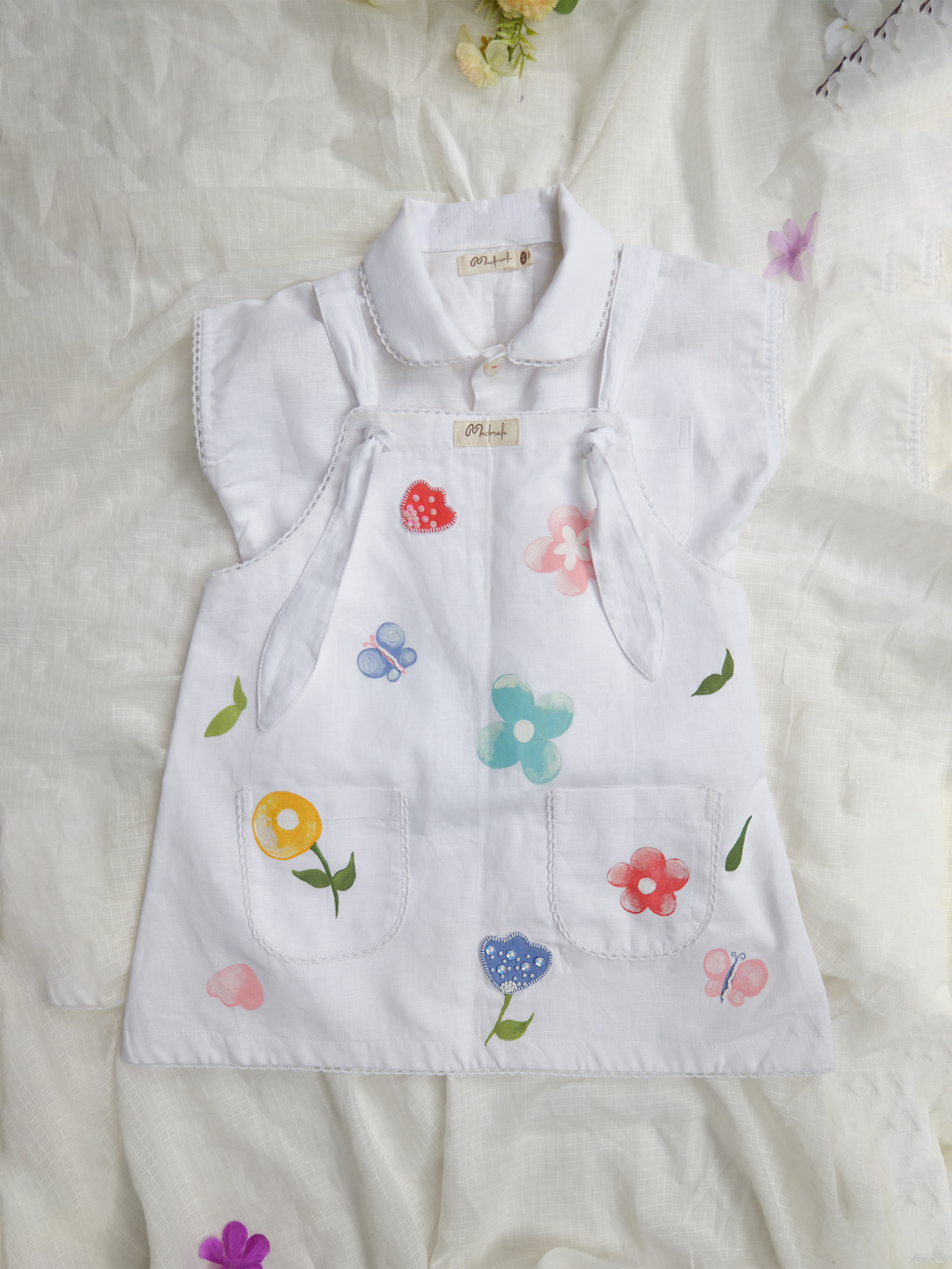 White Spring Jumper Dress