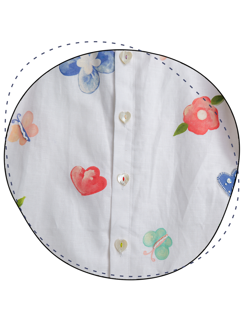 White Spring Linen Shirt Dress