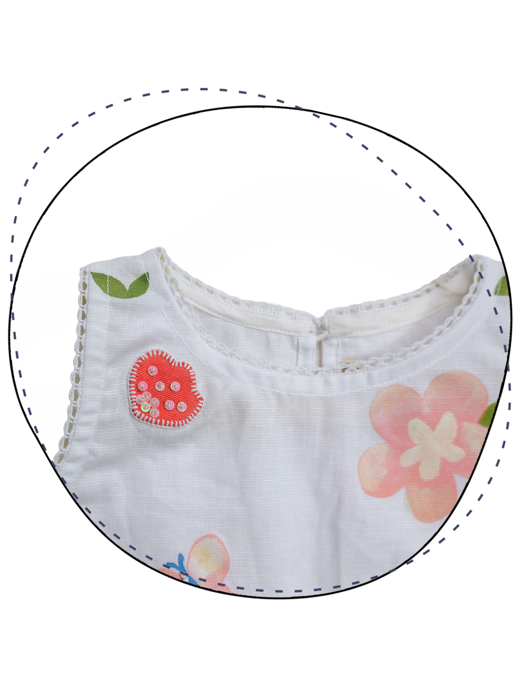 White Spring Linen Skorts Set