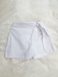 White Spring Linen Skorts