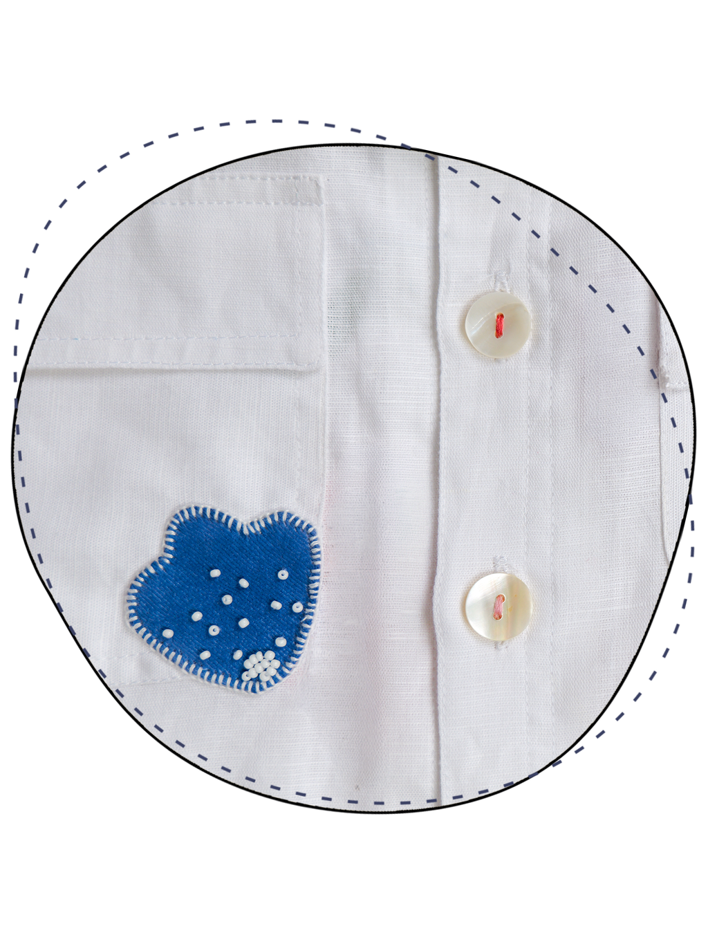 White Spring Linen Unisex Jacket