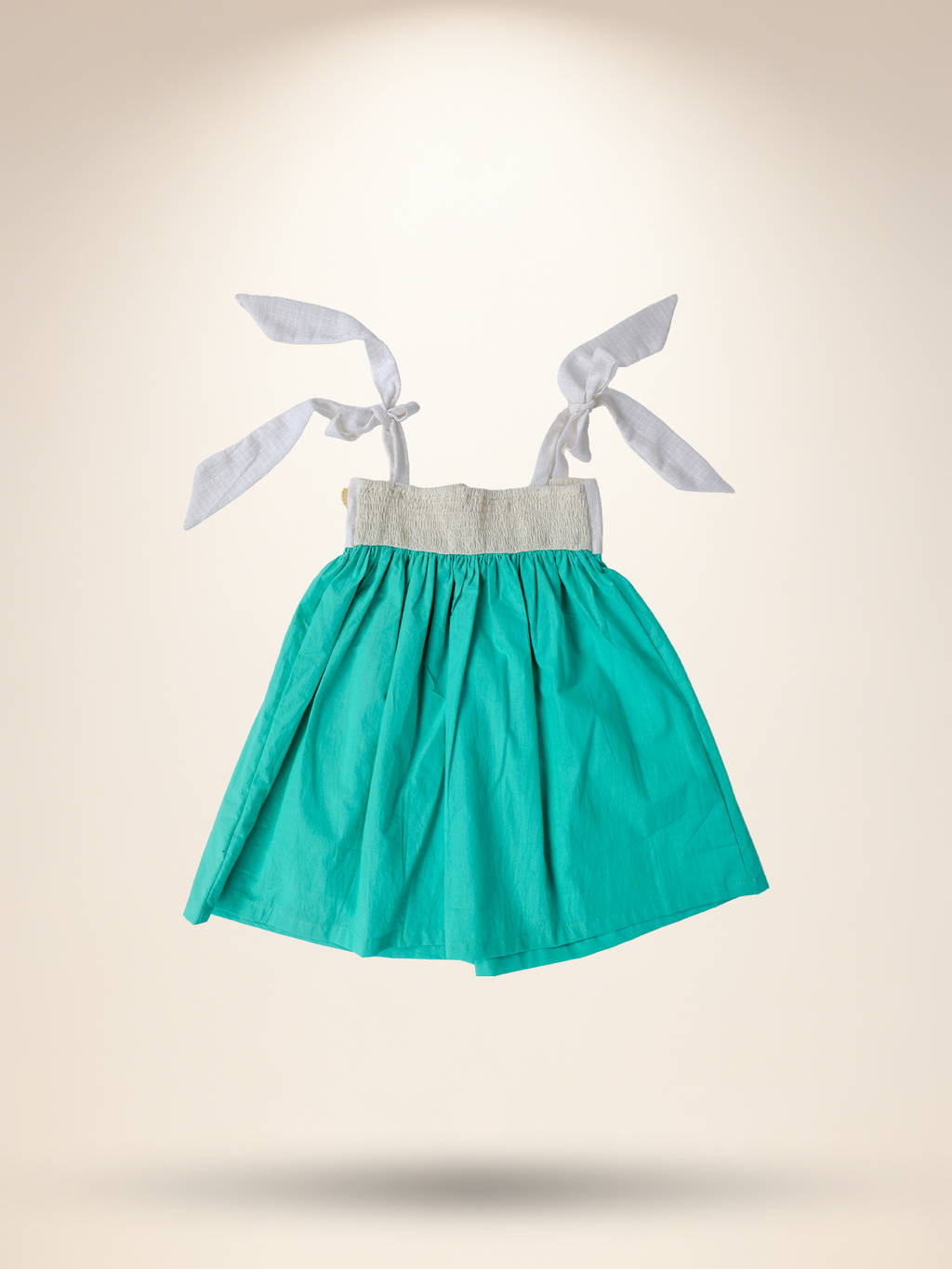 Aqua green wave dress