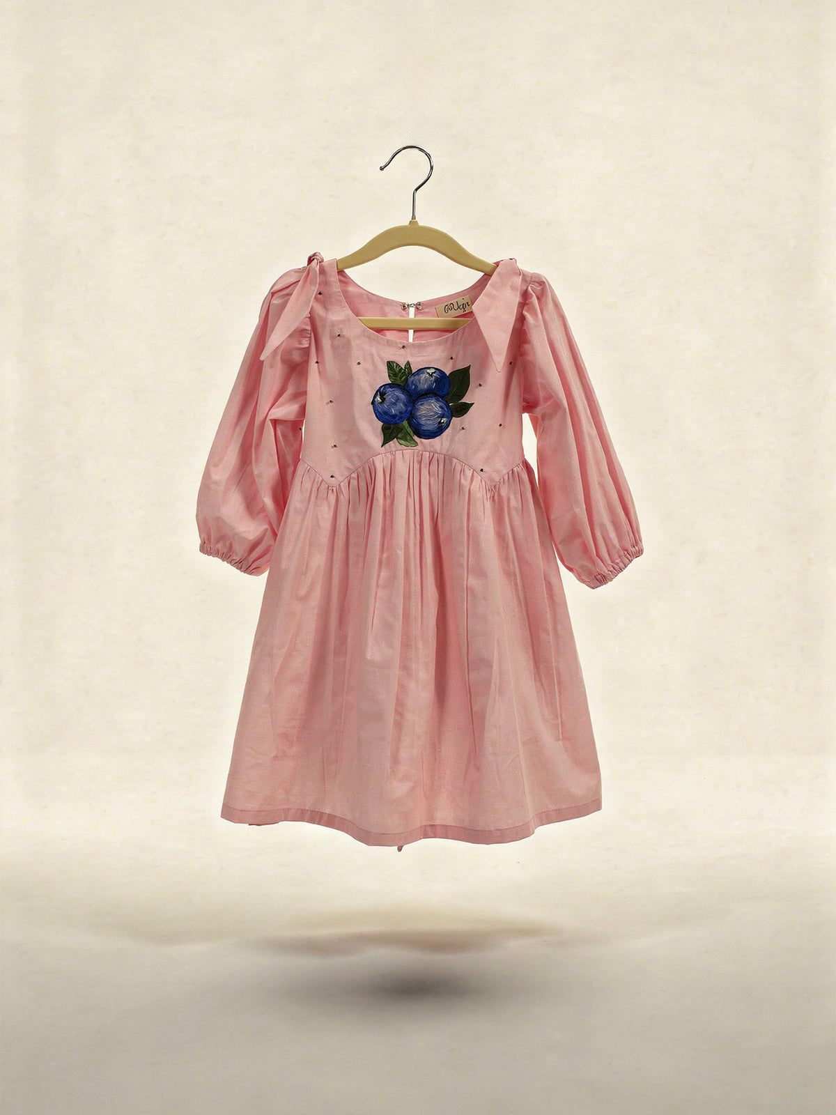 Pink blue berry dress