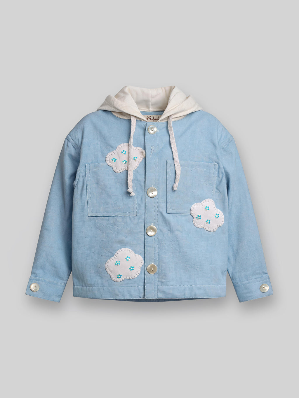The Rainy Madorah — Sky Blue Cloud Hoodie Jacket