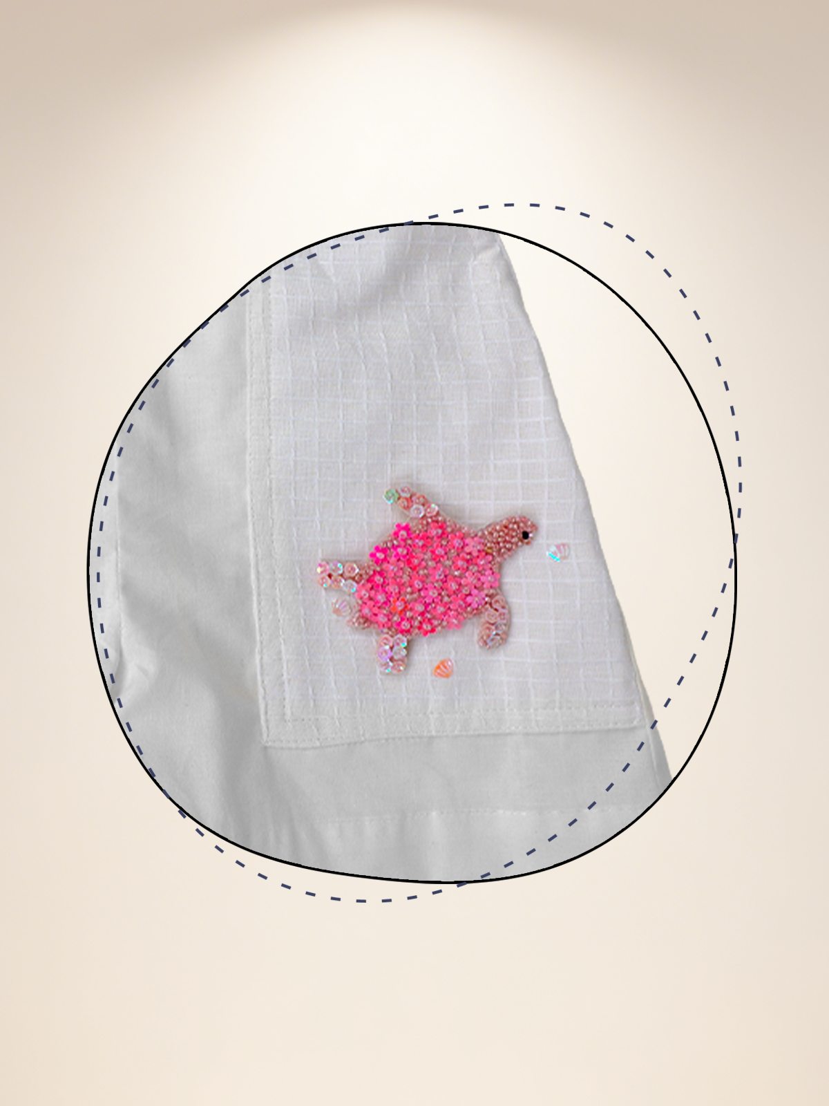 Baby blue overlap top with white shorts