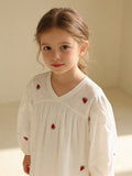 White watermelon oversize dress