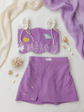 Lavender scalloped co-ord set