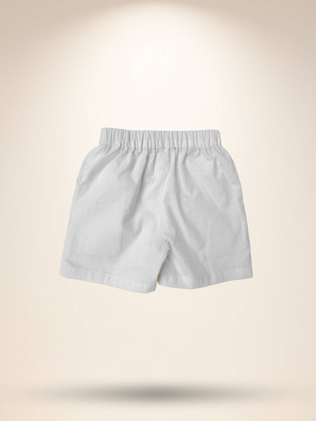 Lavender shirt with white shorts