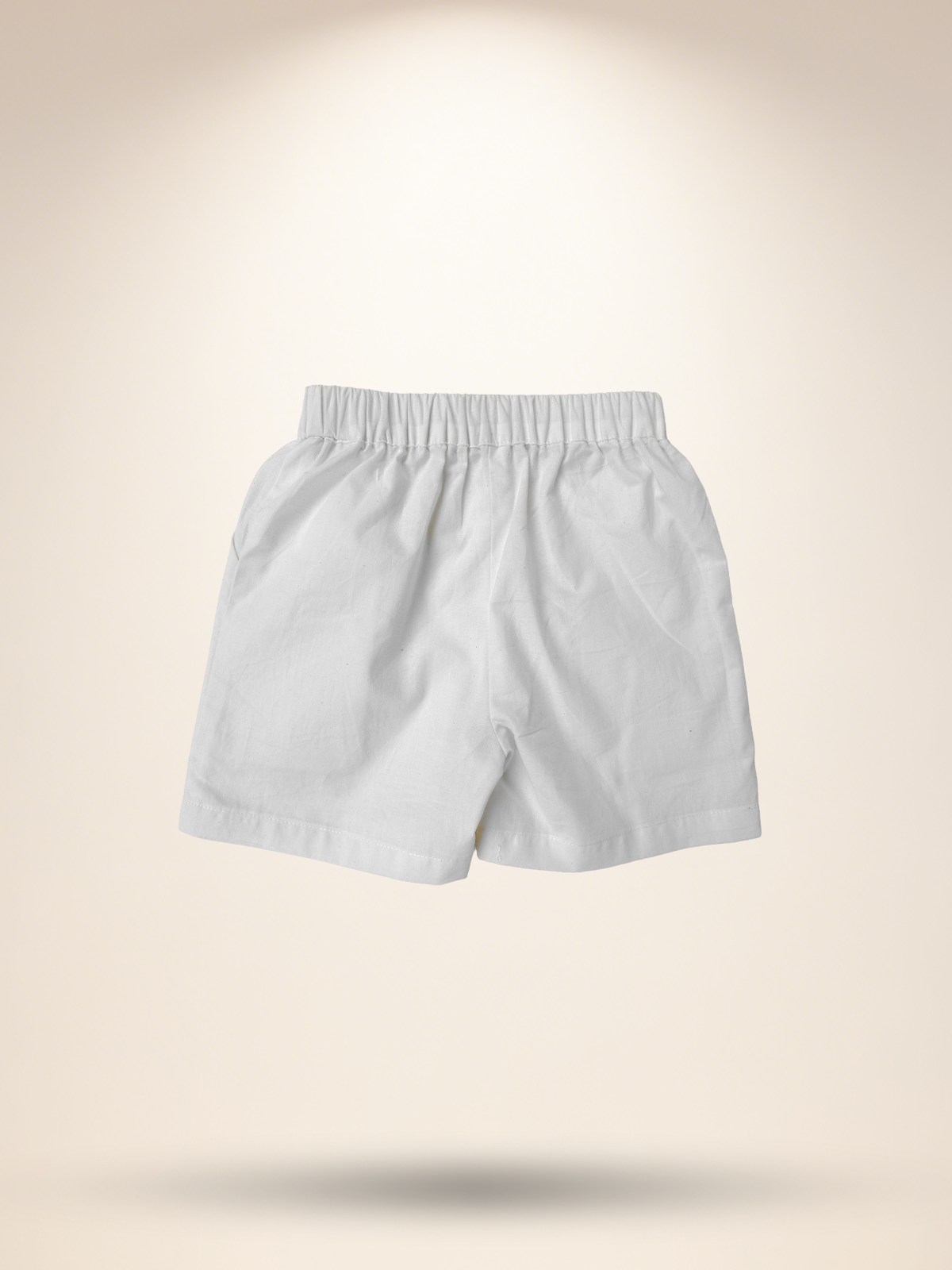 Lavender shirt with white shorts