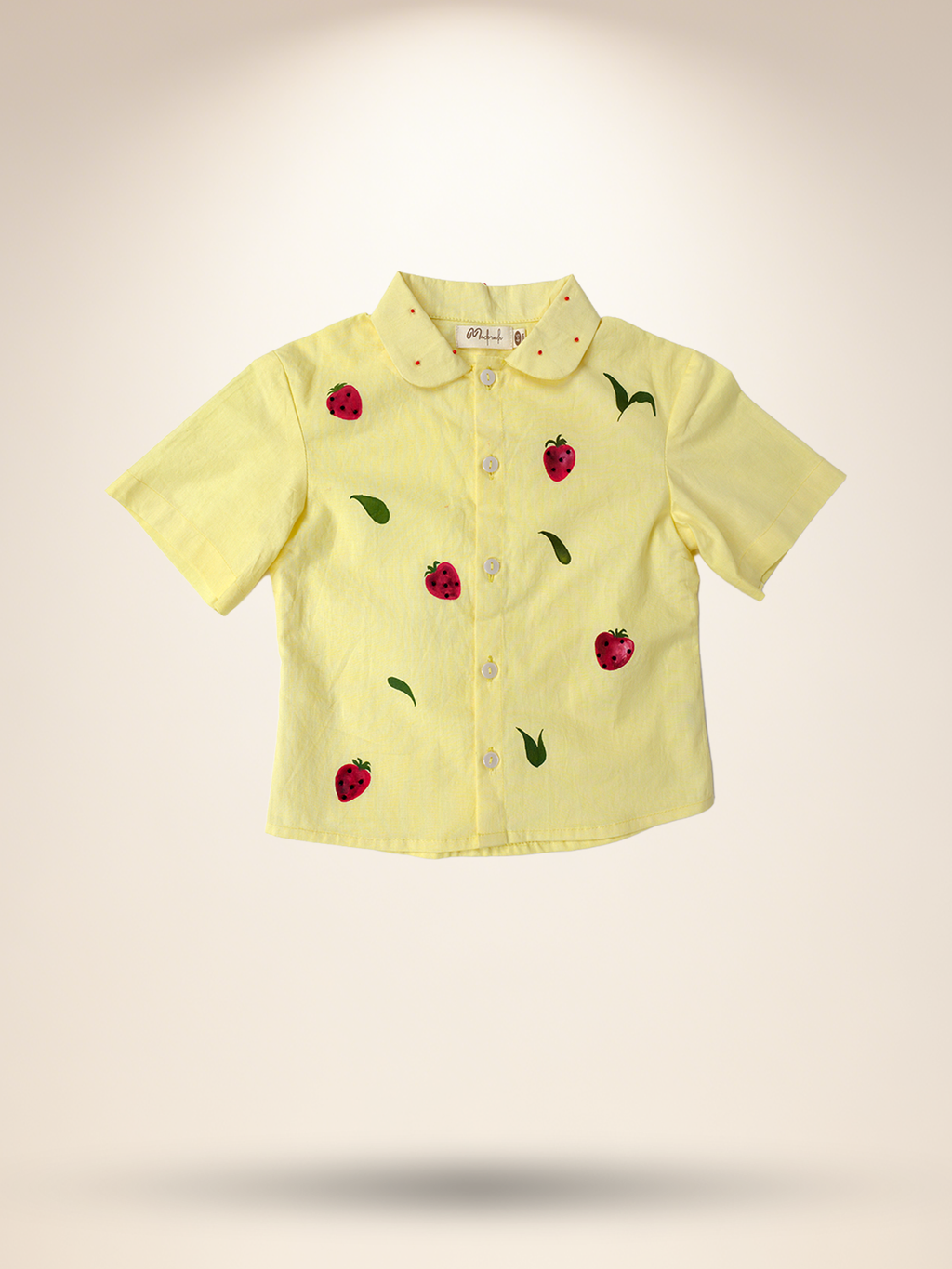 Lemon yellow strawberry co-ord set