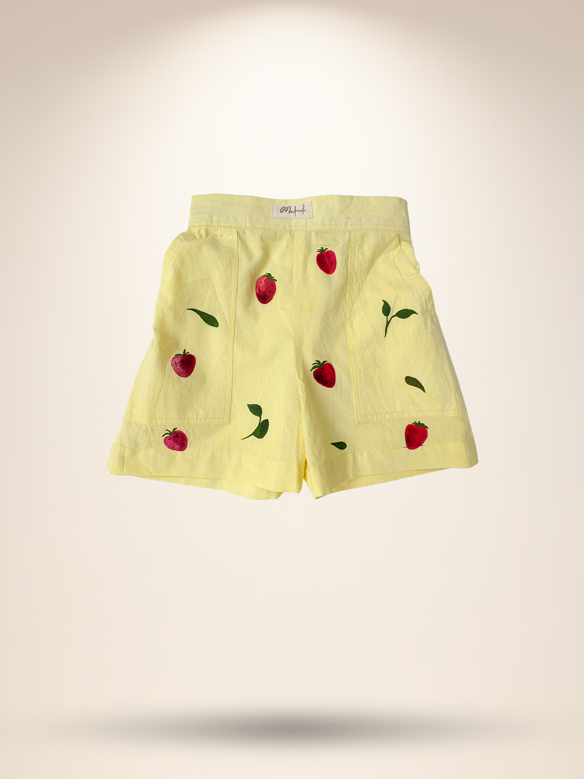 Lemon yellow strawberry co-ord set