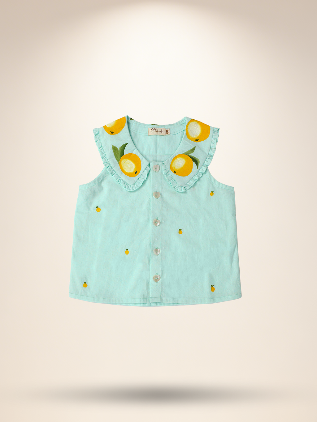 Mint green top skirt set