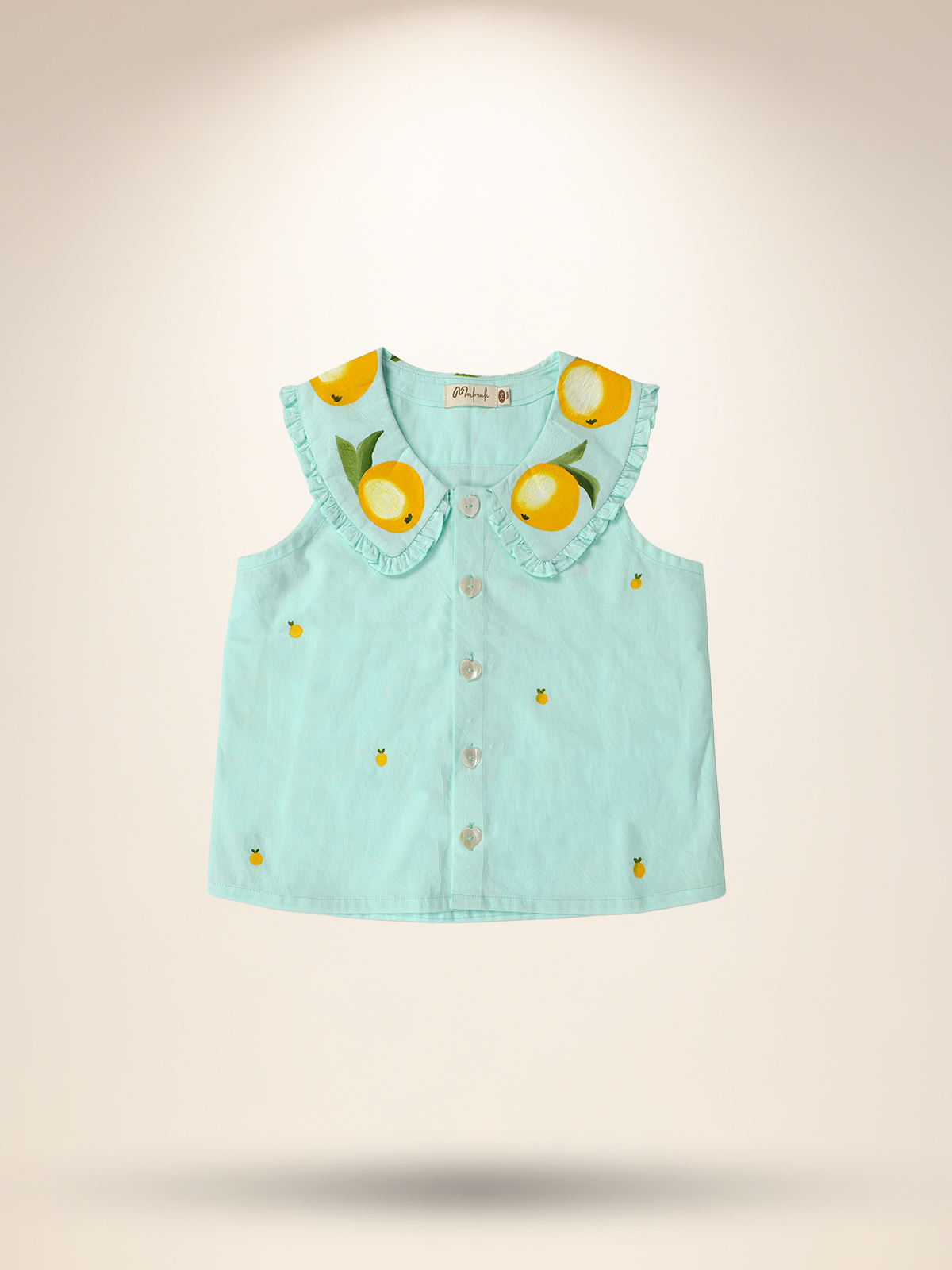 Mint green top skirt set