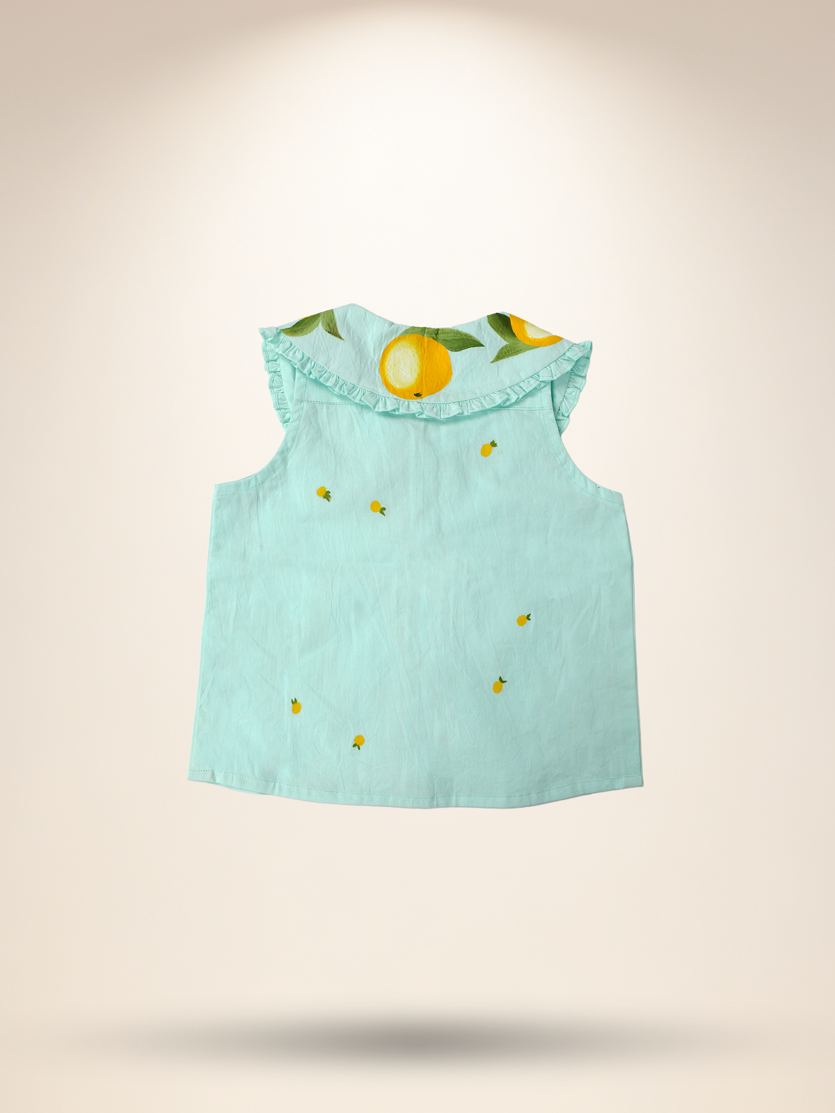 Mint green top skirt set