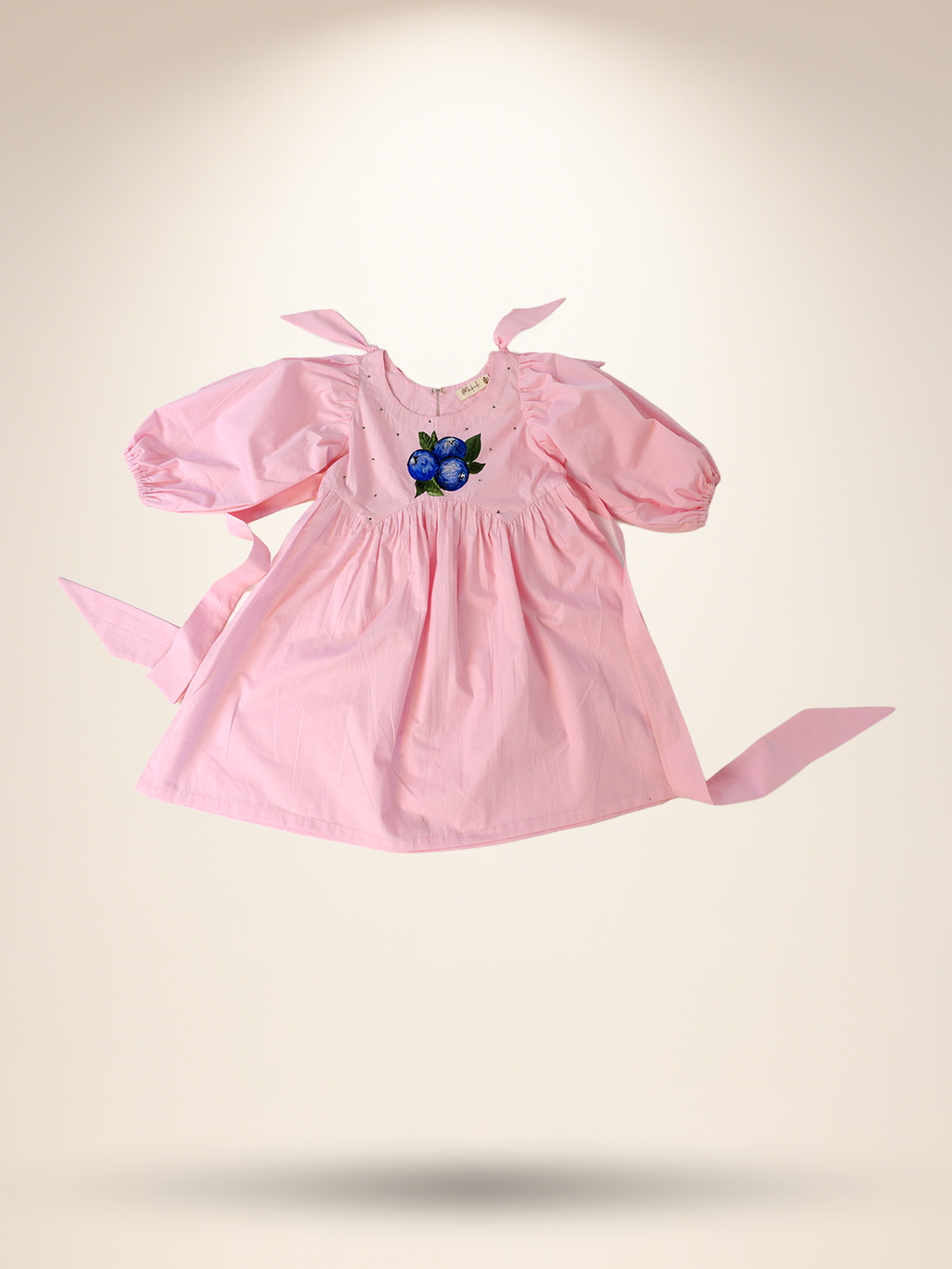 Pink blue berry dress