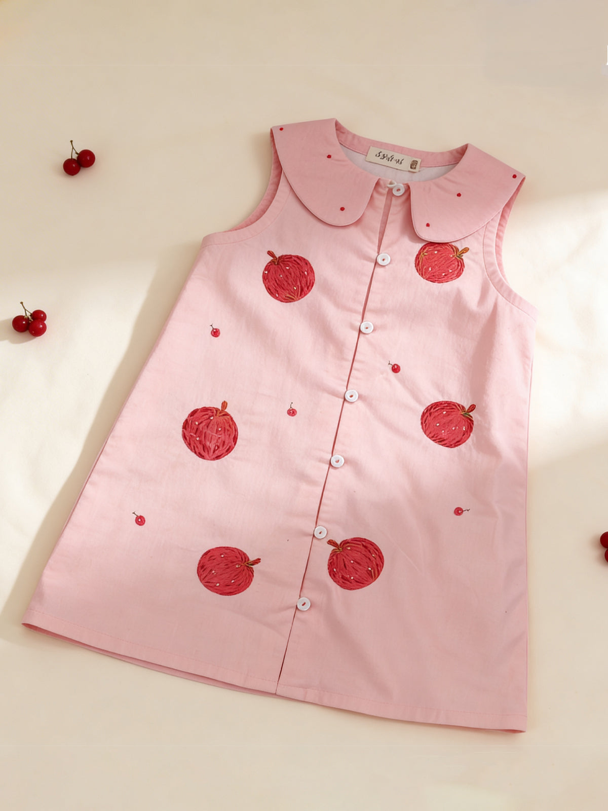 Pink peterpan cherry dress