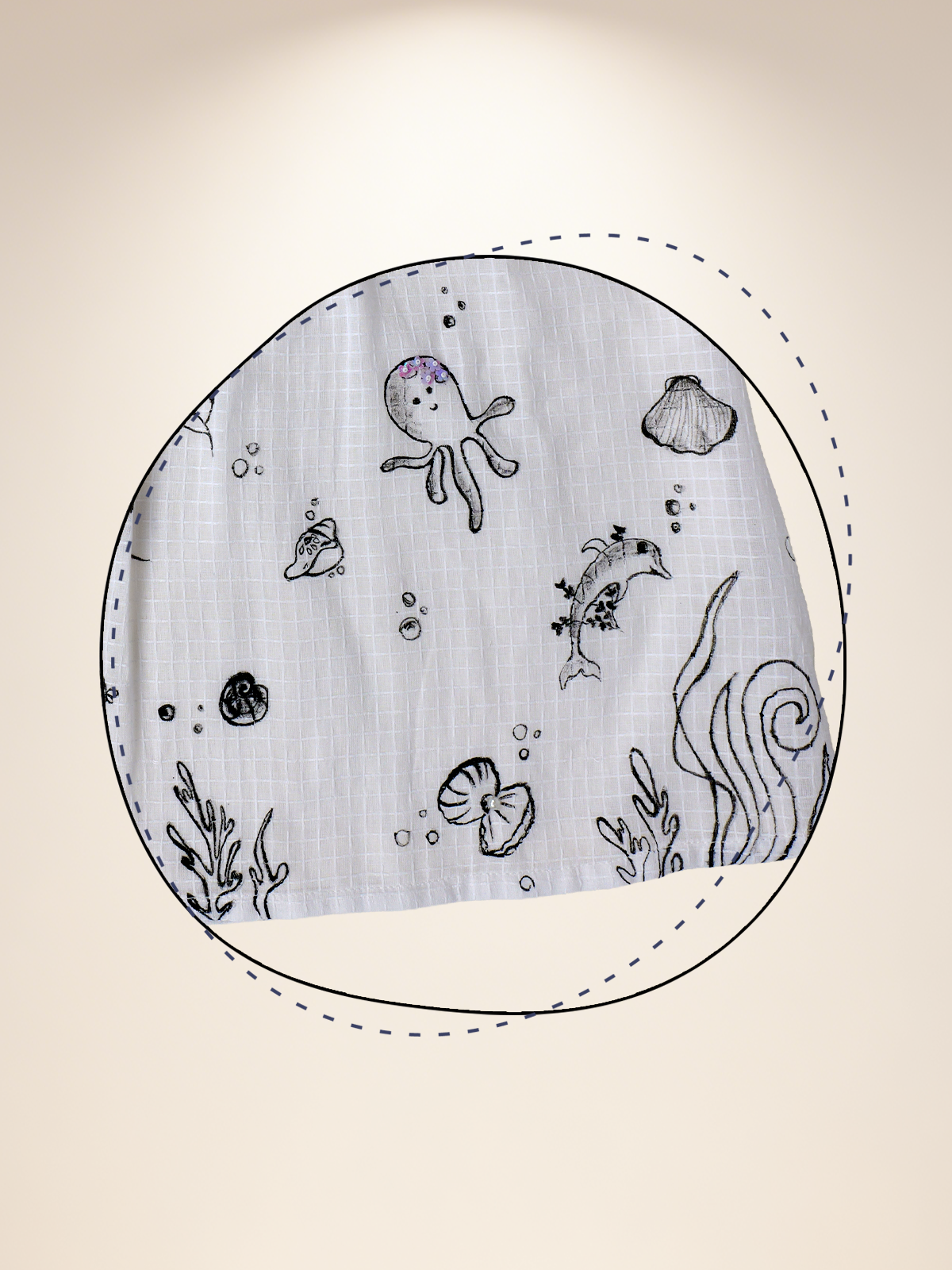 White A line dress with frill collar