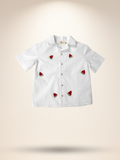 White watermelon handpainted shirt