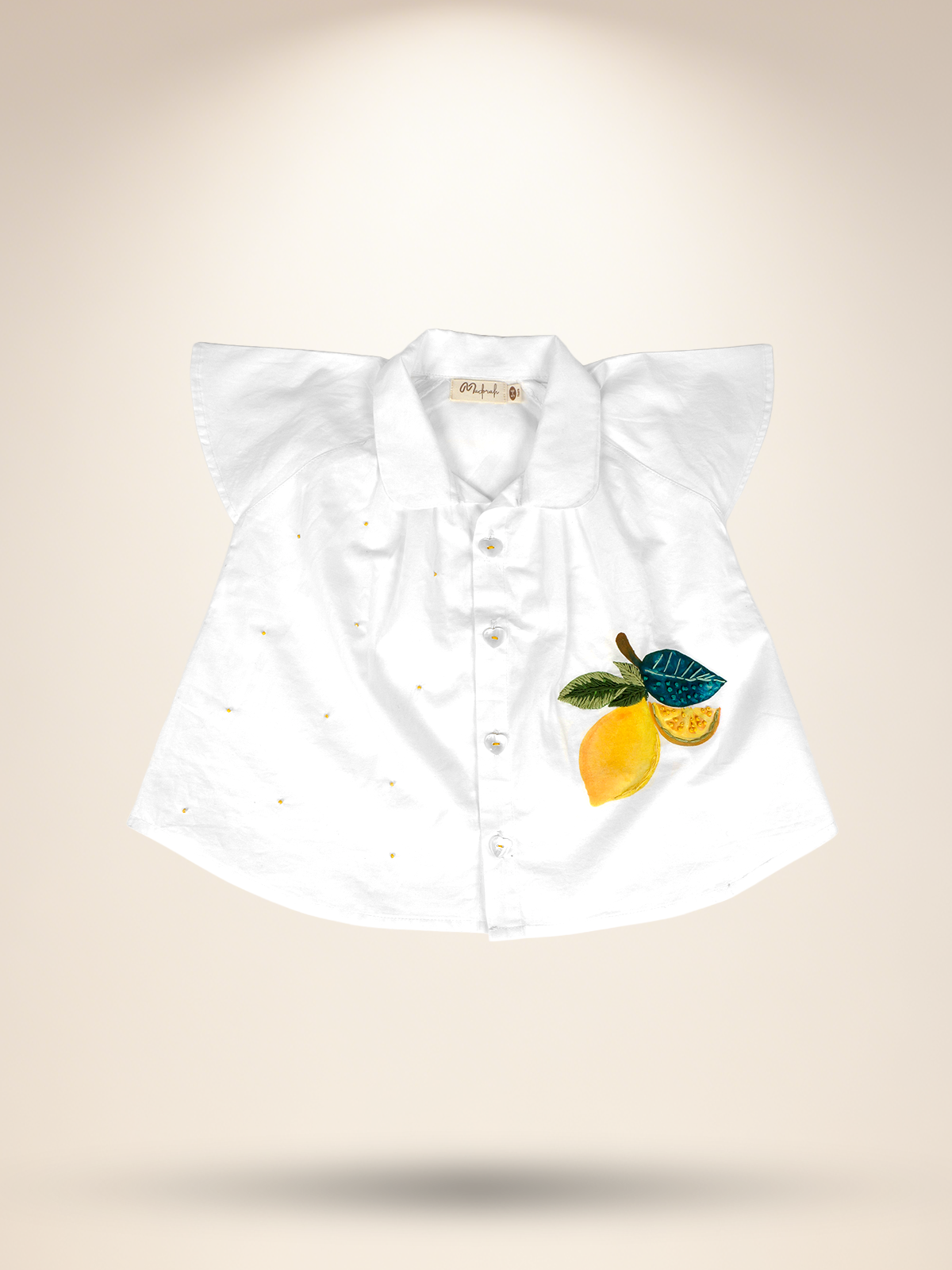 White A-line top skirt set