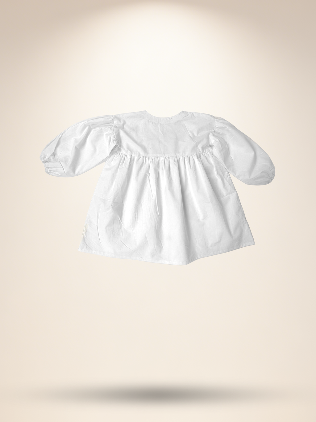 White watermelon oversize dress